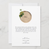 ワイ素朴ンバレルワイナリーヴィネヤードズ結婚ズ サンキューカード (裏面)