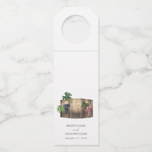 ワイ素朴ンバレルワイナリーヴィネヤードズ結婚ズ ボトルネックタグ (正面)