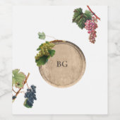 ワイ素朴ンバレルワイナリーヴィネヤードズ結婚ズ ワインラベル (シングルラベル)