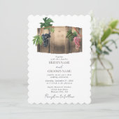 ワイ素朴ンバレルワイナリーヴィネヤードズ結婚ズ 招待状 (スタンド正面)