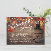 ワイ素朴ンバレル紅葉退職 招待状 (スタンド正面)