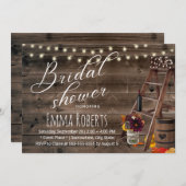 ワイ素朴ンバレル&ラダーオータムブライダルシャワー 招待状 (正面/裏面)