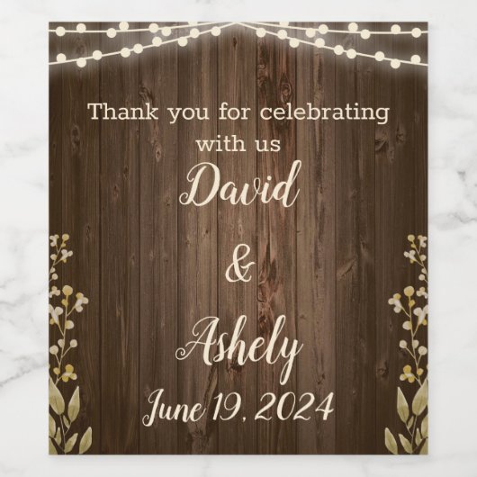 ワイ素朴ンラブル ワインラベル (シングルラベル)