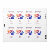 ワイ結婚ンのパーソナライズされた若々しいラベル ラベル (フルシート)