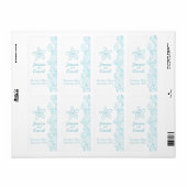 ワイ結婚ンは海パーソナライズされた青を好む ラベル (フルシート)