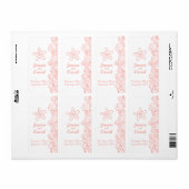 ワイ結婚ンは珊瑚のラベルを好みパーソナライズされたにする ラベル (フルシート)