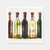 ワイ絵を描ンボトルナプキンス スタンダードカクテルナプキン (正面)