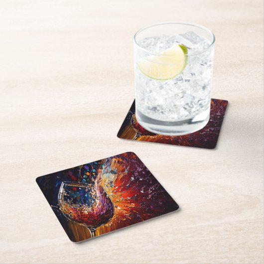 ワイ絵を描ン スクエアペーパーコースター (インサイチュ)