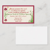 ワイ縁どンウェディングレセプションカード エンクロージャーカード (正面/裏面)