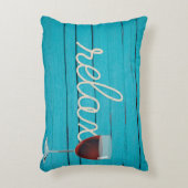 ワイ航海のンリラックスグラス付きロープ文字 アクセントクッション (正面(垂直))