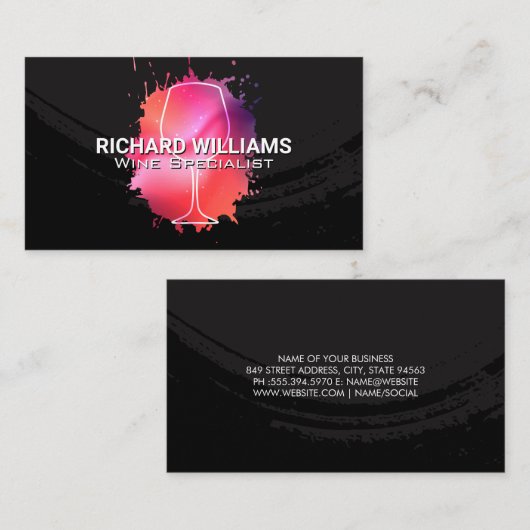 ワイ芸術的ングラス 名刺 (正面/裏面)