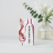 ワイ芸術的ンボトルとカップ 名刺 (スタンド正面)