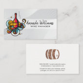 ワイ芸術的ンボトルガラスロゴ 名刺 (正面/裏面)