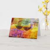 ワイ鮮やかンデジタルArt Greeting Card カード (黄色い花)