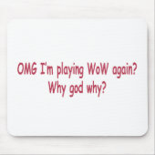 ワウなぜ マウスパッド (正面)