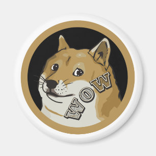 ワウの幸せな総督のDogecoin Cryptocurrencyの磁石 マグネット