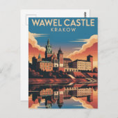 ワウエルキャッスルクラクフ ポストカード (正面/裏面)