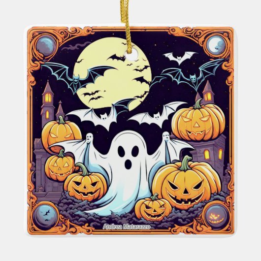 ワウハロウィーンスリル セラミックオーナメント (正面)
