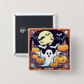 ワウハロウィーンスリル 缶バッジ (正面&裏面)