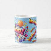 ワウフー ブルー コーヒーマグカップ (中央)