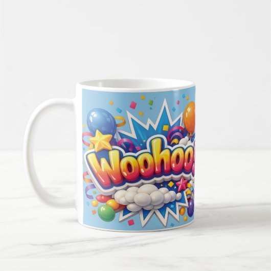 ワウフー ブルー コーヒーマグカップ (左)