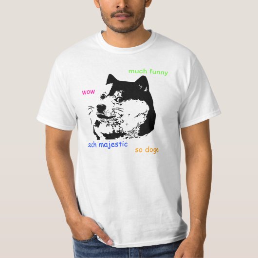 ワウ。 そのようなTシャツ。 従ってshibeの総督 Tシャツ (正面)