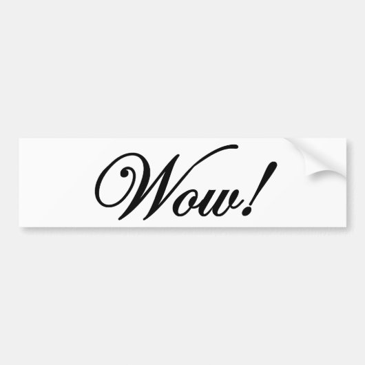 ワウ! バンパーステッカー (正面)