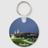 ワエル城の夜のポーランド、クラクフで キーホルダー (裏面)