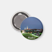 ワエル城の夜のポーランド、クラクフで マグネット (正面/裏面)