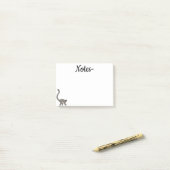 ワオキツネザル ポストイット (デスク上)