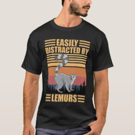 ワオキツネネズミ好きはワオキツネネズミに簡単に気を取られる Tシャツ