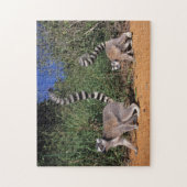 ワオキツネネズミ (Lemur Catta)、ベレンティ ジグソーパズル (縦)