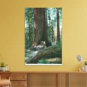 ワオナの木の下の馬車の眺め キャンバスプリント (インサイチュ (リビング))