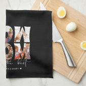 ワオマム引用文ブモダンラック6フォトコラージュ キッチンタオル (四つ折り)