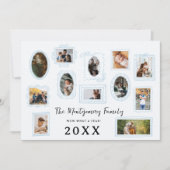 ワオ なんて1年! | 家族の写真 ギャラリー ウォール シーズンカード (正面)