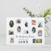 ワオ なんて1年! | 家族の写真 ギャラリー ウォール シーズンカード (スタンド正面)