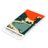 ワカチナペルートラベルアートヴィンテージ マグネット (左側)