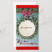 ワカモノイカリニシタノクリスマスリース シーズンカード (正面/裏面)