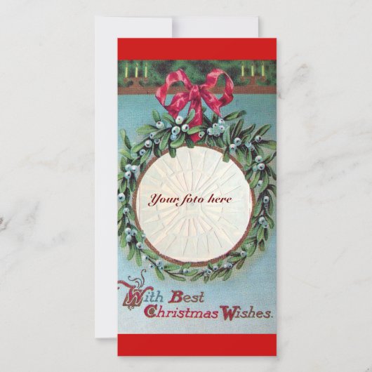 ワカモノイカリニシタノクリスマスリース シーズンカード (正面)