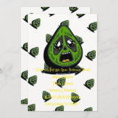 ワカモレの変顔招待状 招待状 (正面/裏面)