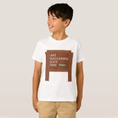 ワカモー州立公園 ノースカロライナ州 公園の看板 Tシャツ (正面フル)