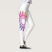 ワカラフルリアートデザイン型 レギンス (右)