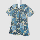 ワキニベイハワイアンハイビスカスヴィンテージアロハシャツ オーナメント (正面)