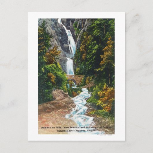 ワキーナ滝の眺め ポストカード (正面)