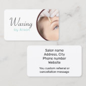 ワクシンエステティシャン 名刺 (正面/裏面)