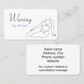 ワクシンエステティシャン 名刺 (正面/裏面)