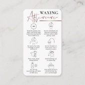 ワクシング後気にガイドピンクローズ金ゴールド美しいバー 名刺 (正面)