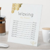 ワクシング技術者/エステティシャンゴールデンミツバチ 台座サイン (インサイチュ)