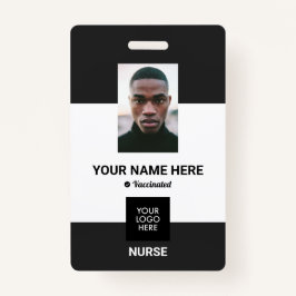 ワクチパーソナライズされたン接種済みIDアンチVaxナースバッジ バッジ