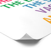 ワクチンの仕事衣服A Mask Rainbow Medical Office ポスター (角)